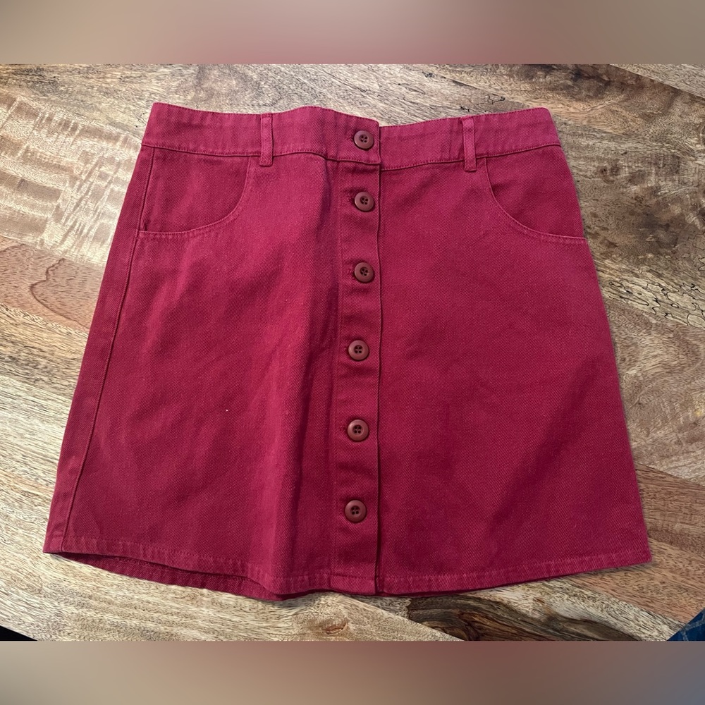 Jungmaven Vassar Skirt Medium - Cherry